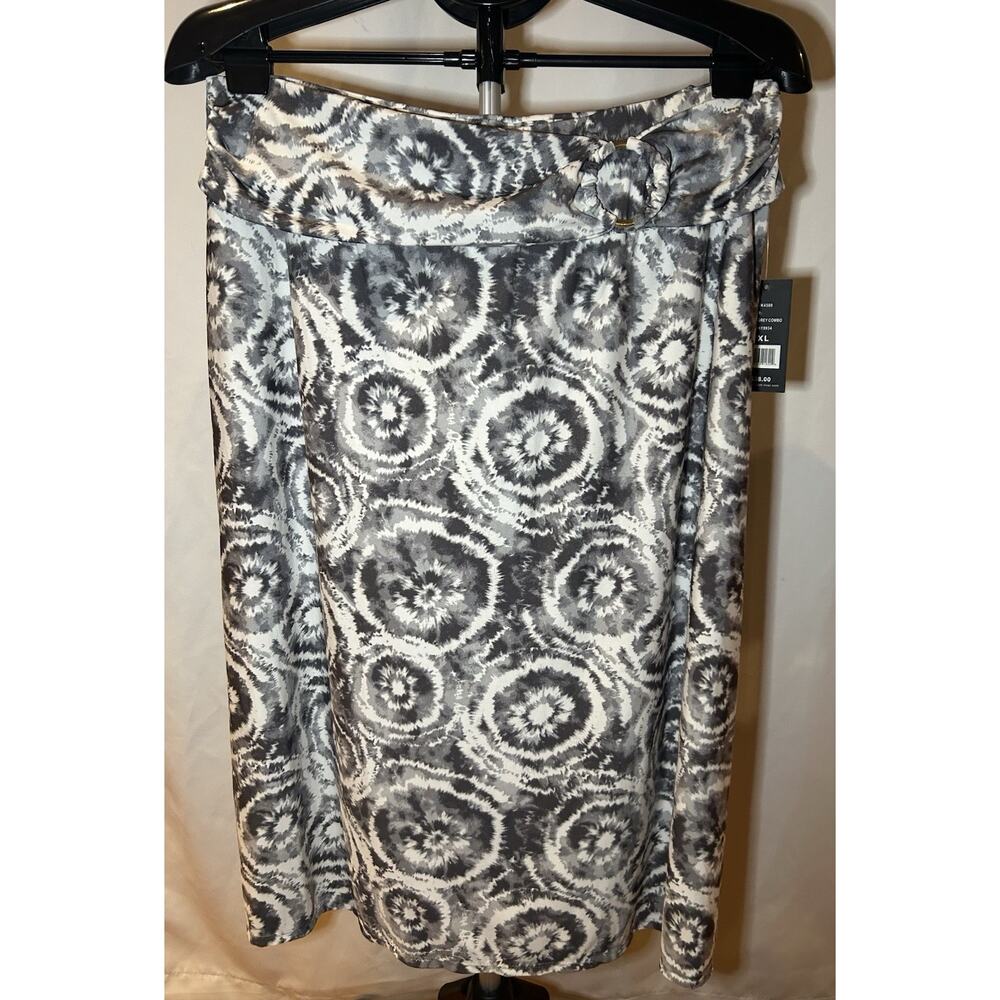 NWT Robert Louis Patterned Midi Skirt Women's size XL
